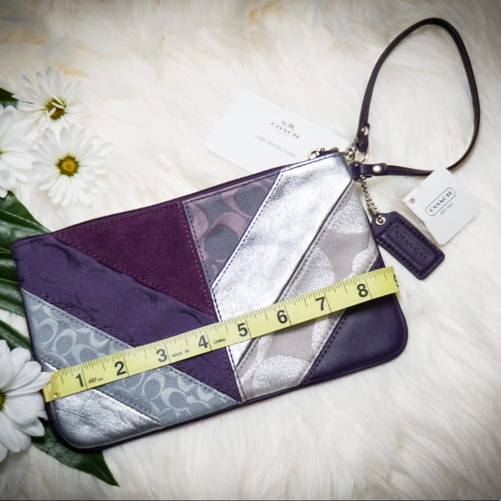 COACH Wristlet  textured clutch